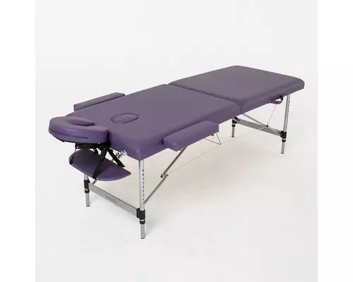 Масажний стіл RelaxLine Florence, алюмінієва основа, фіолетовий