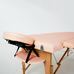 Масажний стіл RelaxLine Lagune, дерев`яна основа, світло-рожевий Фото 5